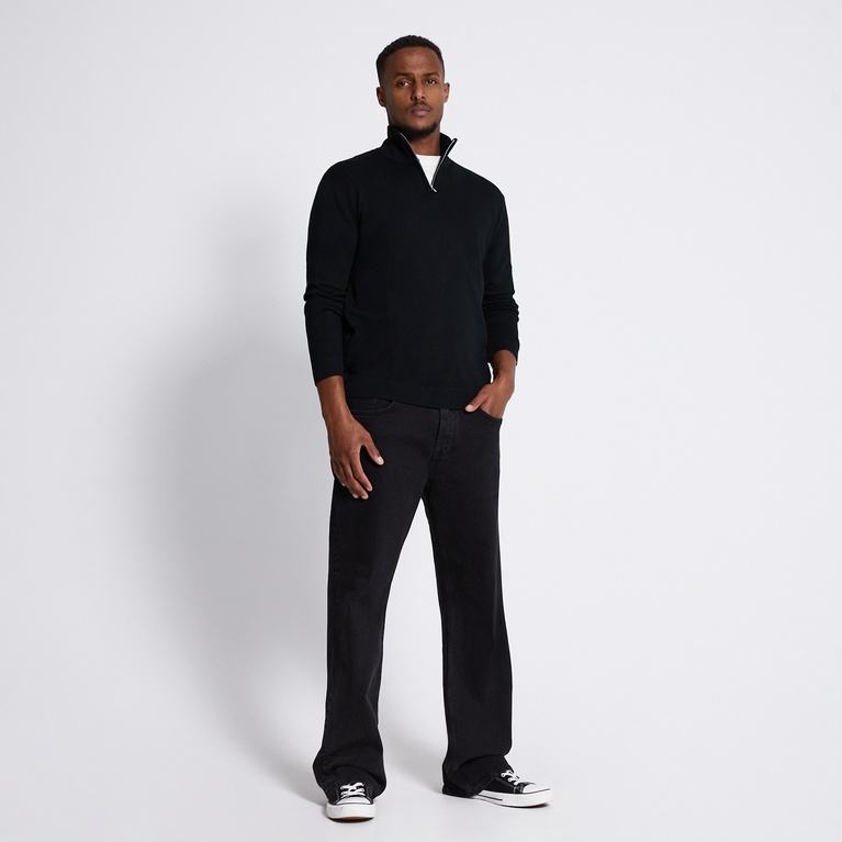 Half-zip knit sweater "Thin"